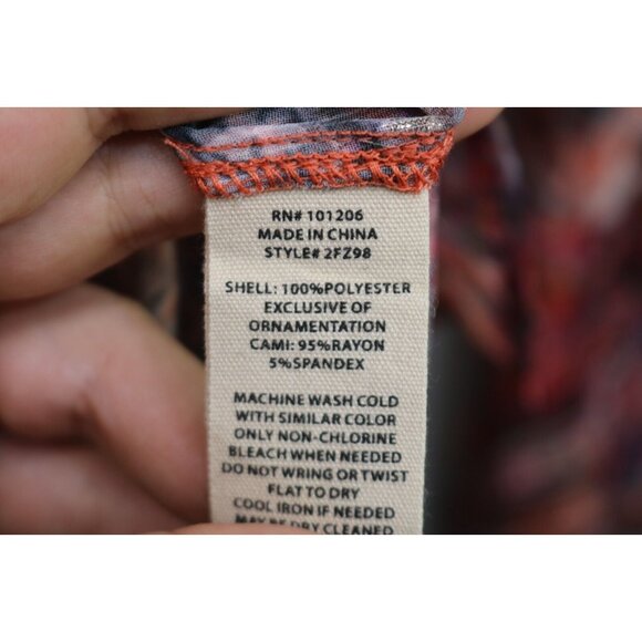 Soft Surroundings Sheer Metallic Button Up Tunic Top-Size XS - Picture 7 of 10